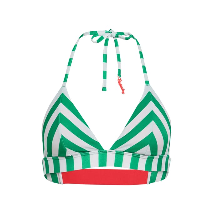 Superdry - Gestreepte triangelbikinitop - Dames - Badpakken