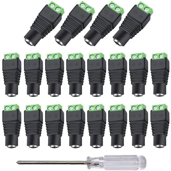 Allecto - 40 Stuks Dc Stekker - 12 V / 24 V Dc Bus - Ideaal voor