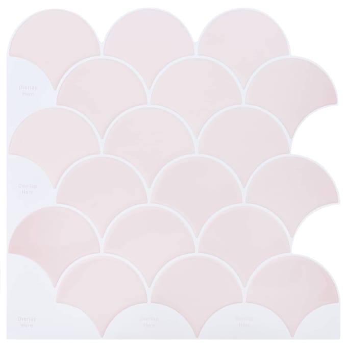 vidaXL - Vis - Schub - Tegel - 20 - st - Licht - Roze - 30 - x - 30 - cm - Polyurethaan - en - PET