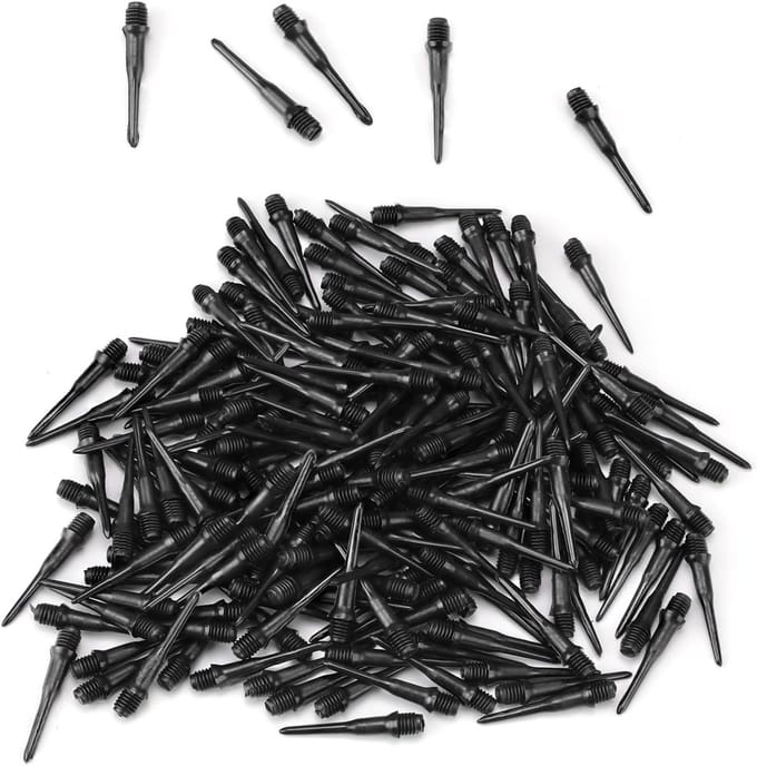 Set van 200 Zachte Dart Flights met Plastic Tips, Interchangeable en Geschikt voor Competitie en Vermaak