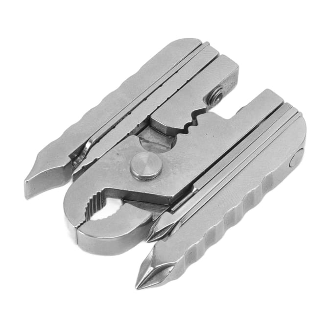 Outil Multifonction 15 en 1 Acier Inoxydable Multifonction EDC Pliant Utilitaire Outil de Poche Pince d'Extérieur white