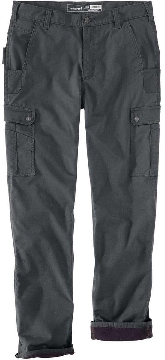 Carhartt Broek Ripstop Cargo met fleecevoering, maat Shadow