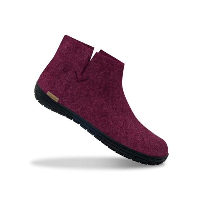 Glerups Low boot natural rubber sole gr02 07-cranberry