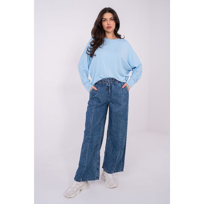 Aurora Wide Jeans - Donkerblauw / S