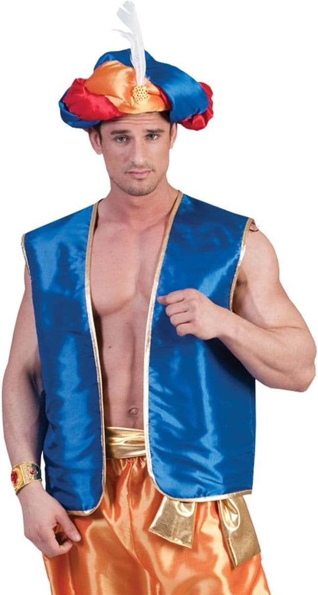 Ali Baba vest deluxe blauw - Maat 56/58
