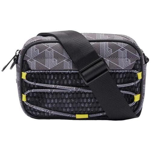 LACOSTE Schoudertas Reporter Bag Mesh Mono Periscope Blue Donkergrijs