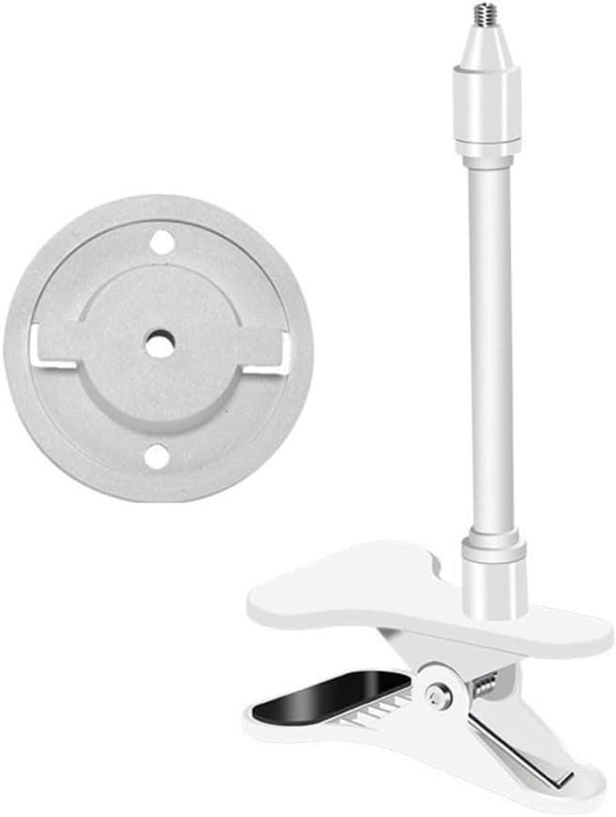 Klembevestiging Camera - Flexibele Houder - Veilige Positionering - Schadevrij Montage - 18 cm - Wit