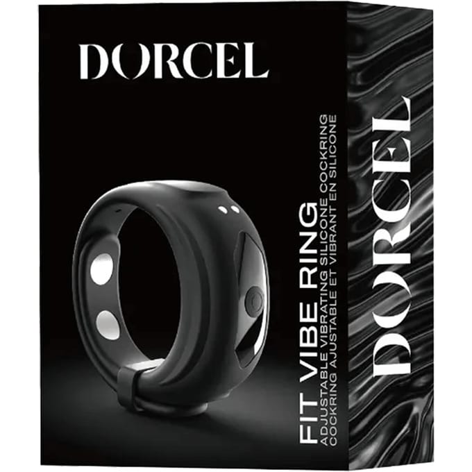 Dorcel - Fit Vibe Ring - Verstelbare Vibrerende Cockring - Zwart