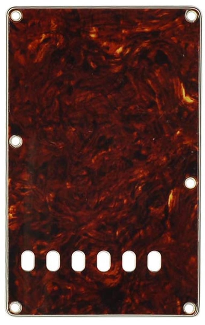Boston BPL413-TI back plate, string spacing 11,2mm, 4 ply, standard Stallion, 86x138mm, lefthanded, tortoise intense