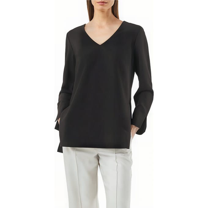 Comma  Blouses Black Taglia: 34 | Maglie a manica lunga Outlet | Donna | Nero