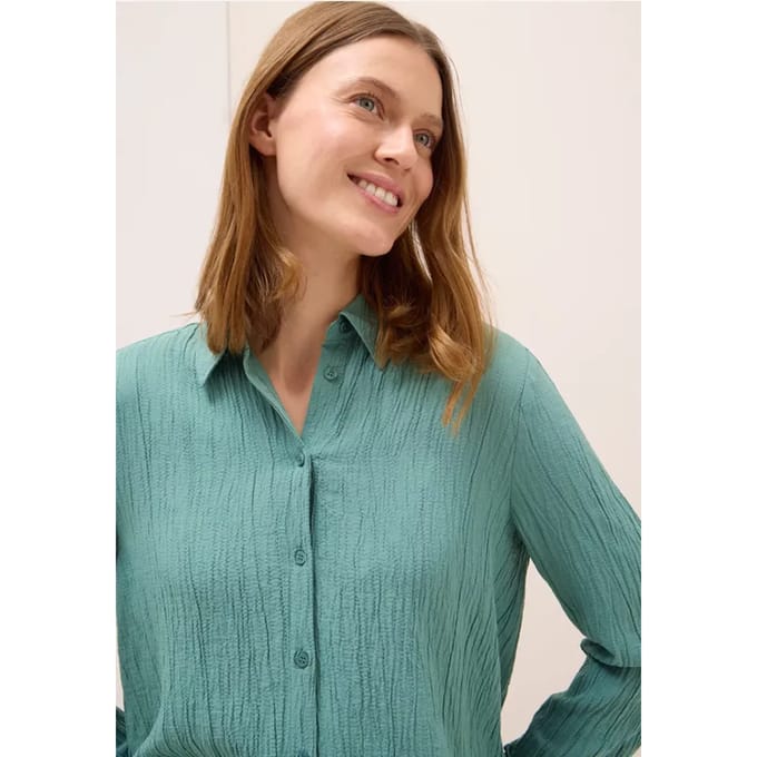 Overhemdblouse met structuur