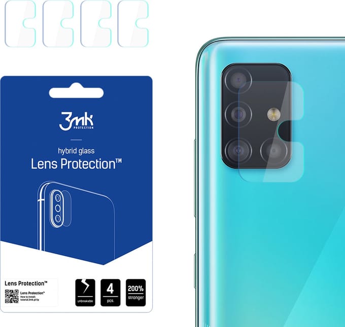 3MK Lens Protect - Hybride Glasbescherming - Samsung Galaxy A51 - Transparant