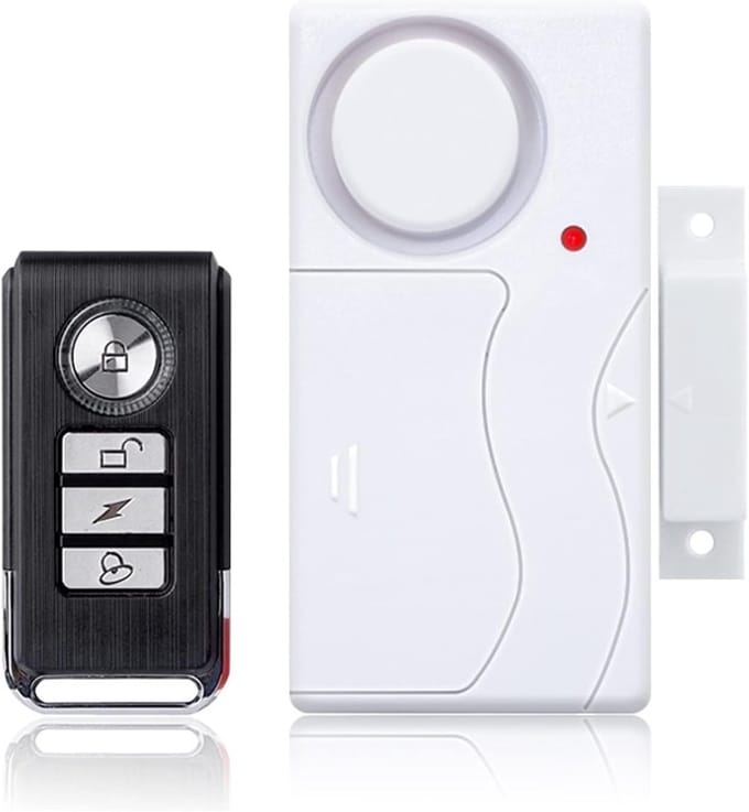 Deur Raam Alarm - Inbraakmelder Sensor - Huis Beveiligen - 105dB Sirene - 30 Meter Bereik - Wit