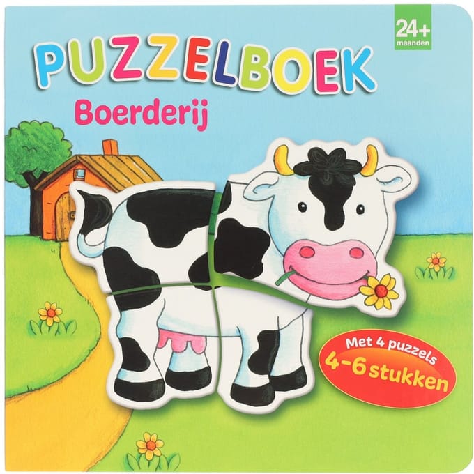 Puzzelboek Boerderij - 4 Puzzels