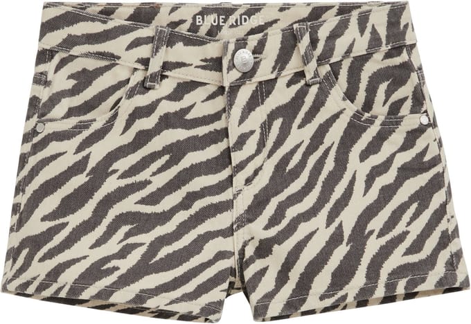 WE Fashion Meisjes denim short met print