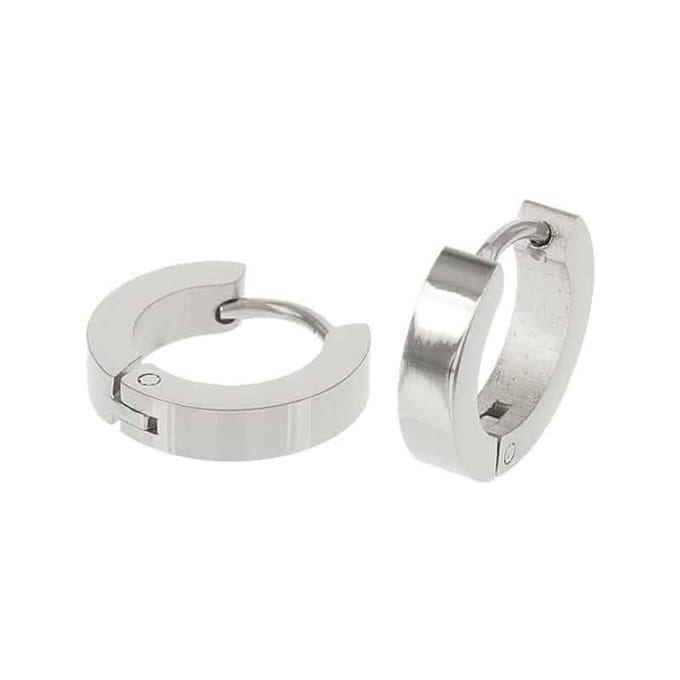 Kalli edelstalen Oorbel 1814 Zilver 13mm
