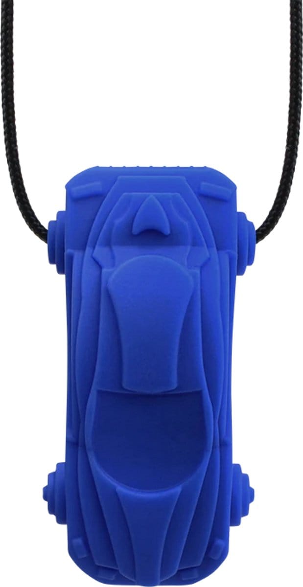 ARK Therapeutic kauwketting raceauto sensorisch speelgoed donkerblauw.