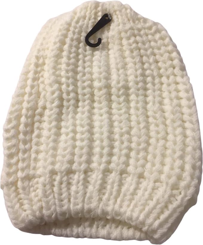 Kwalitatieve Gevlochten Dames Muts / Beanie - One Size - Wit