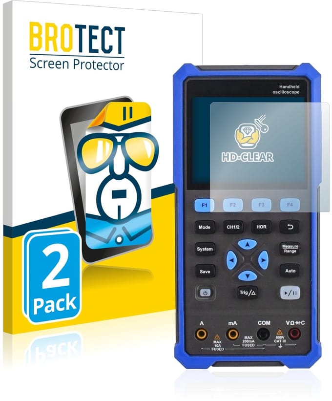 BROTECT - Screenprotector voor Owon HDS 200 Series - Folie Beschermfolie transparant 2 Stuks