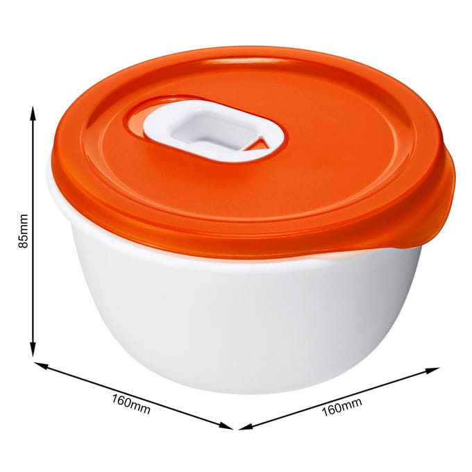 Rotho - Magnetronschaal - 0,8 L - Papaja Rood