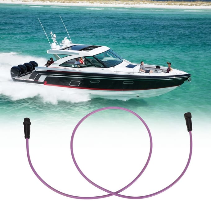 ONF3 - NMEA2000 Kabel - 5Pin IP67 Waterdichte Connector - 1 m Lange Backbone Drop Kabel - Universeel - Geschikt voor Boot/Jachtserie