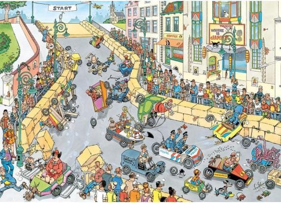 Jan van Haasteren 200ste - Zeepkisten Race - Puzzel 1000 stukjes volwassenen - Legpuzzels