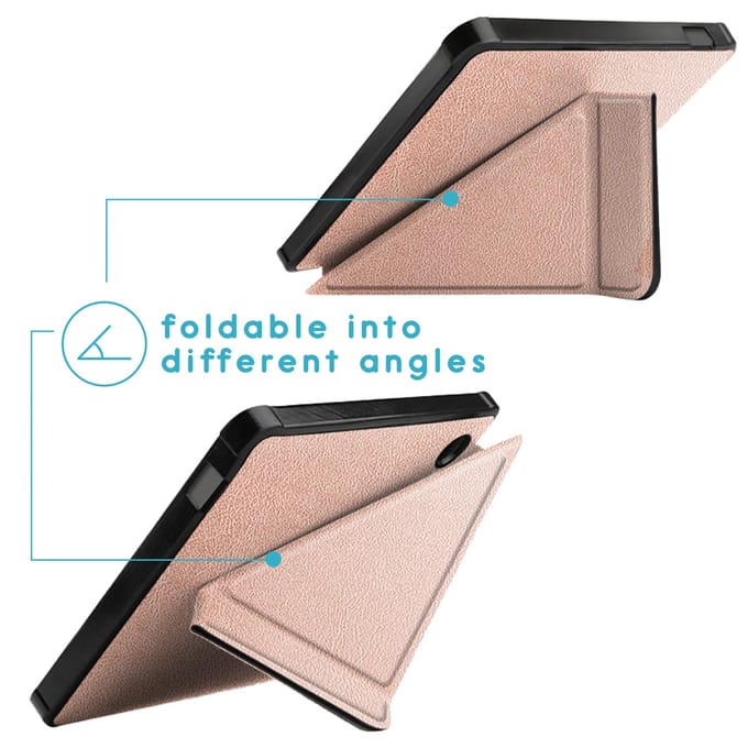 imoshion Vouwbare Bookcase voor de Kobo Libra Colour - Rosé Goud