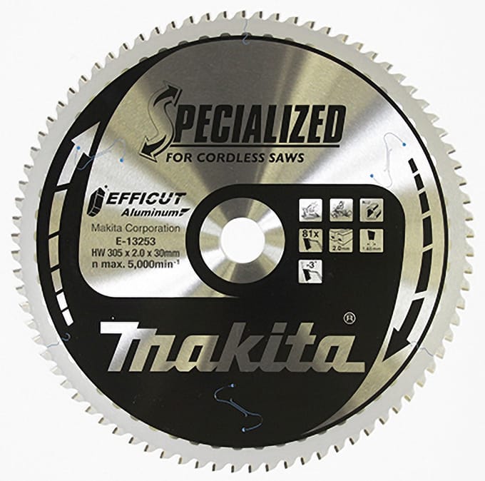 Makita 305 x 30 mm 81-tands Afkortzaagblad Aluminium | Efficut - E-13253