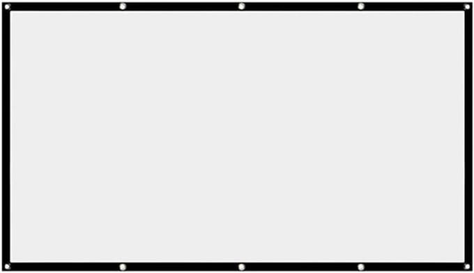 Projectorscherm, 16:9 bioscoopscherm, draagbaar, opvouwbaar, wasbaar, voor thuisbioscoop, 120 inch