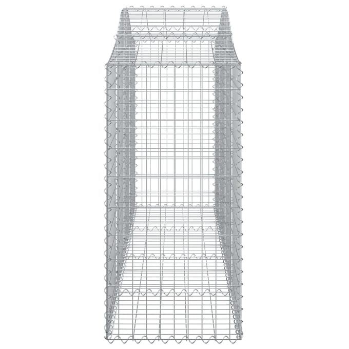vidaXL - Schanskorven - 18 - st - gewelfd - 200x50x120/140 - cm - ijzer