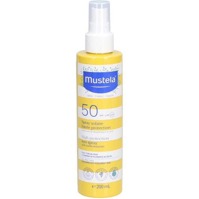 Mustela zonnebrand - Kind - Spray - Hoge Bescherming - SPF50 - 200 ml