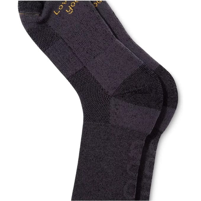 QUOC Quoc EXTRA FINE MERINO TECH WOOL SOCK / CHARCOAL / M
