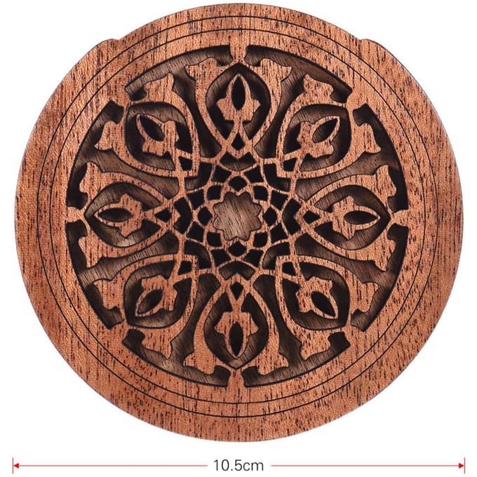 Bouchon de rosace en bois pour guitare, blocur, tampon anti-feedback, bois d'acajou pour guitares acoustiques folk avec EQ Type 1