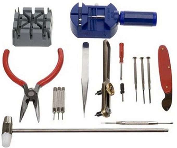 Gereedschapset Tools voor horloge horlogemaker gereedschap 16 stuks