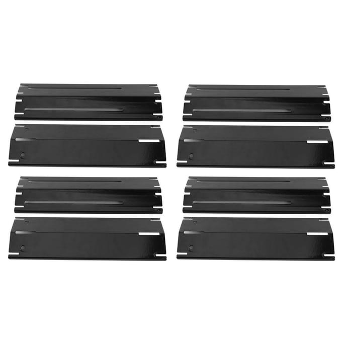 4 Sets Verstelbare Grill Hitteplaat Beschermer Hitte Tent Vervangingsonderdelen Geschikt voor Brinkman BBQ Gasgrill black