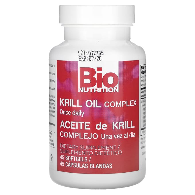 Bio Nutrition, Complexe d'huile de krill, 45 gélules