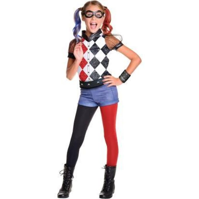 Super Heroes Harley Quinn Deluxe L Feestkleding