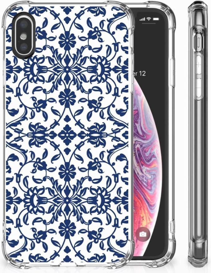 Back Cover voor Apple iPhone X | Xs Case Flower Blue