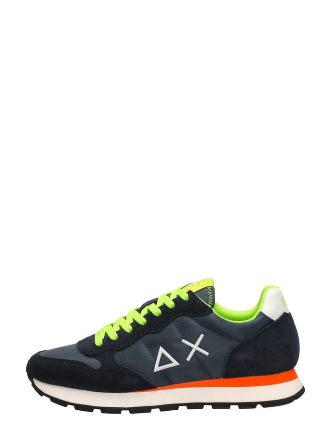 Sun68 Sneaker Tom Fluo Navy Blue - Maat 42 - Heren - Sneakers