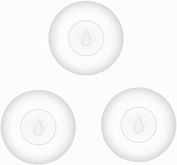 Waterlek Detector - Vochtsensor Alarm - Huis Beveiligen - Real-time Meldingen - 3 Stuks - Wit