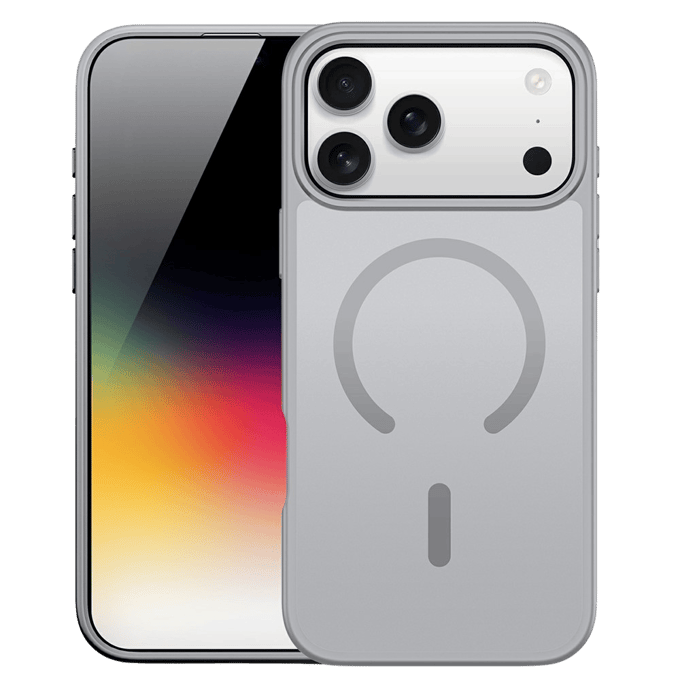 DUX DUCIS iPhone 17 Pro / 18 Pro Hoesje Yind Series PC TPU Matte Cover MagSafe Compatibel Grijs