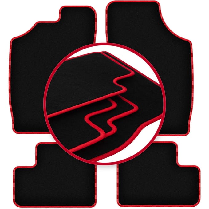 CARLUX-RED automatten voor: Daihatsu Cuore V hatchback (1997-2003)