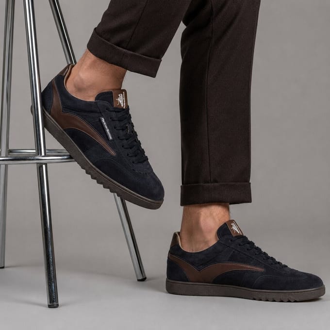 Floris van Bommel Floris van Bommel Zaler sneakers blauw Suède