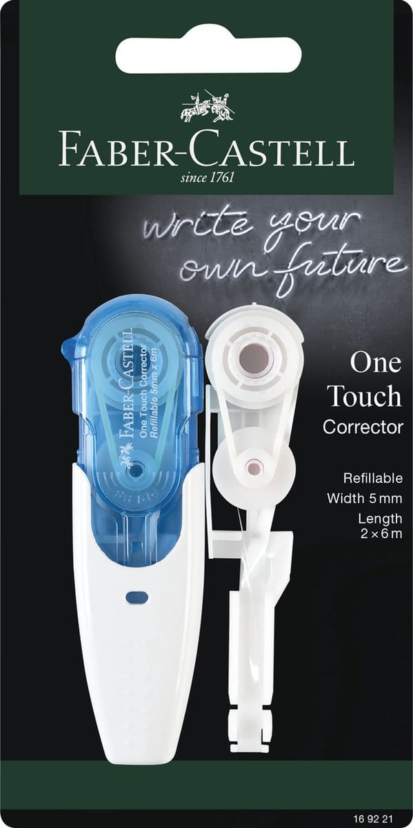 Faber-Castell correctieroller - One Touch - met 1 vulling - FC-169221
