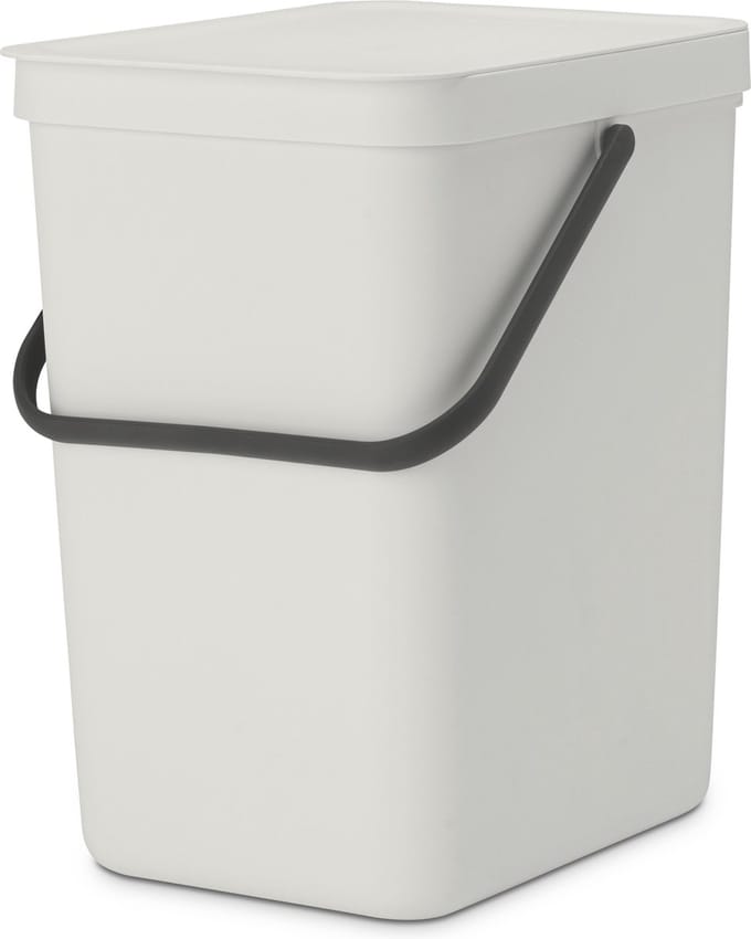 Brabantia Sort & Go Prullenbak - 25 liter - Light Grey