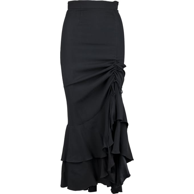 Moschino Couture gelaagde geplooide lange rok - jaren '90