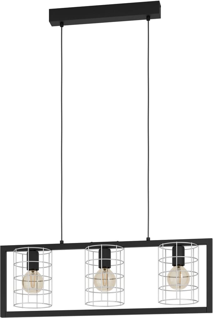 EGLO JUBILY LANGE TAFEL E27 L770 ZWART/WIT
