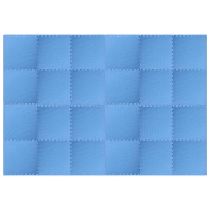vidaXL - Vloermatten - 24 - st - 8,64 - ㎡ - EVA-schuim - blauw