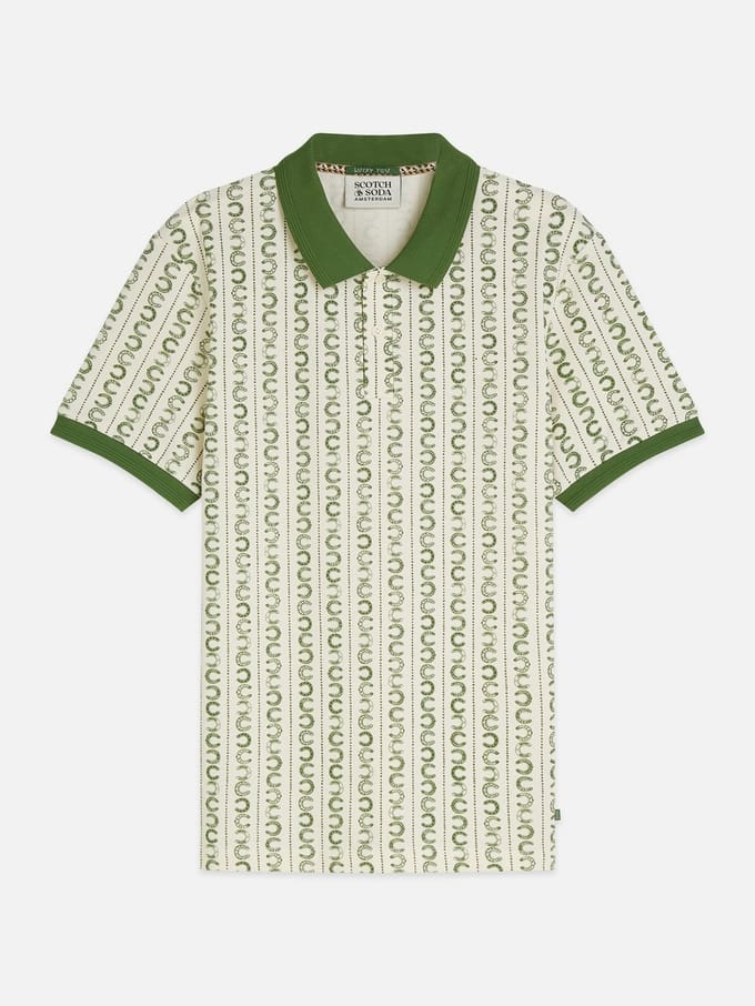 Scotch & Soda Microprinted Regularfit Polo