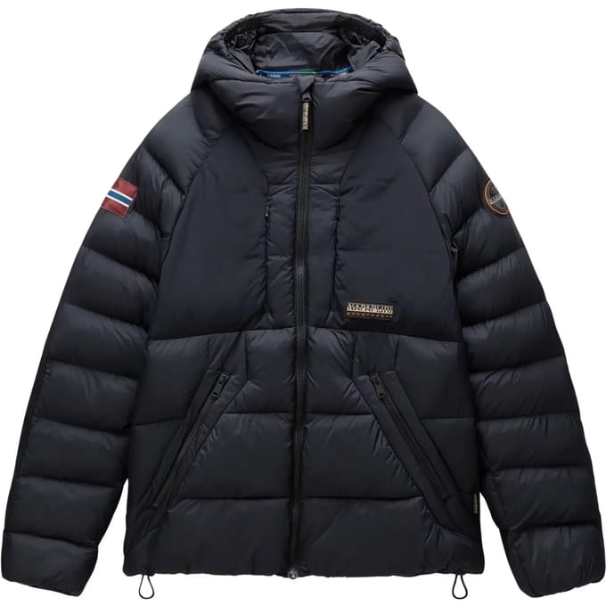 Regular fit gewatteerd jack met logopatch, model 'MOESA'